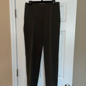 Talbots Classic Slim side zip pants. Size 8L 8  Long. Dark Olive